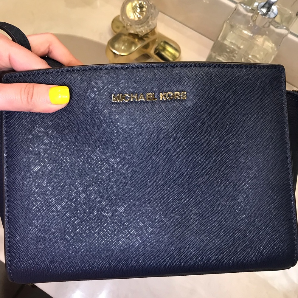 Michael Kors Selma MD Saffiano Leather Crossbody